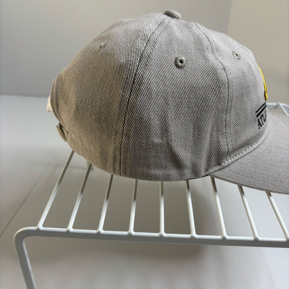 Atlanta Braves Kennesaw State Canvas Beige Baseball Cap/Yellow Detail Strap Back - Picture 4 of 8